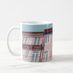CANECA DE CAFÉ VÁRIAS CASAS DE TINTA COM JANELAS DE VIDRO