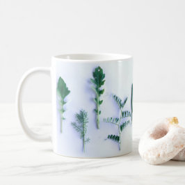 Caneca De Café Várias Formas Verde Deixam a Natureza Sentir