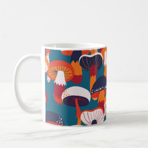 Caneca De Café Variedade de cogumelos, ilustração perfeita de vin