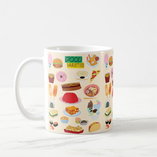 Caneca De Café Variedades de Comida (Esquerda)