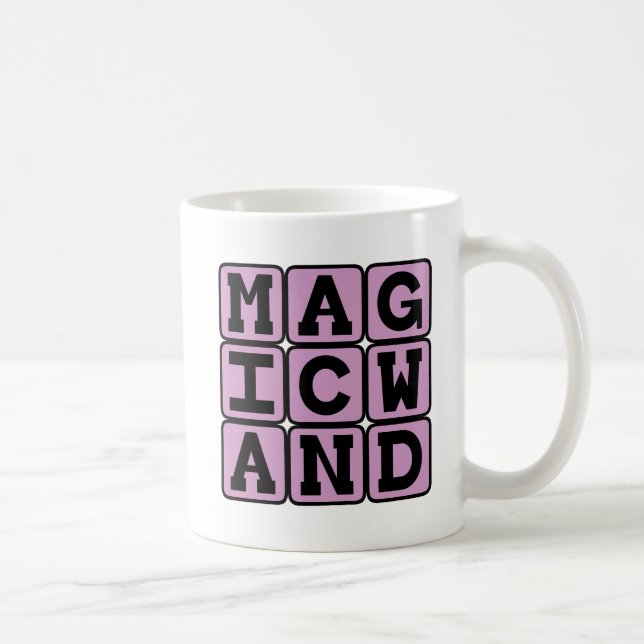 Caneca De Café Varinha Mágica, Bastão de Mágico (Direita)