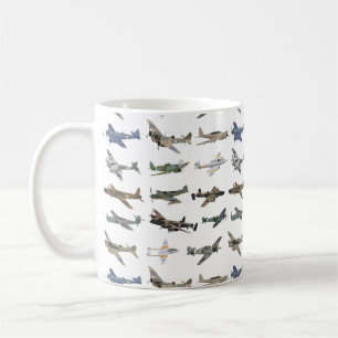 Caneca De Café Vários aviões britânicos WW2