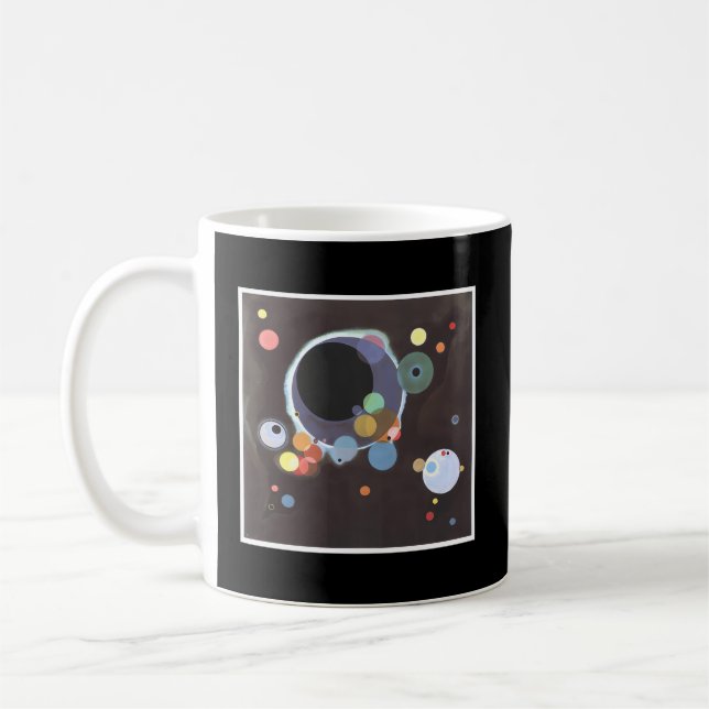 Caneca De Café Vários Círculos De Wassily Kandinsky (Esquerda)