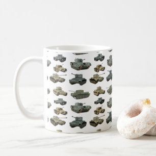 Caneca De Café Vários Tanques britânicos WW2