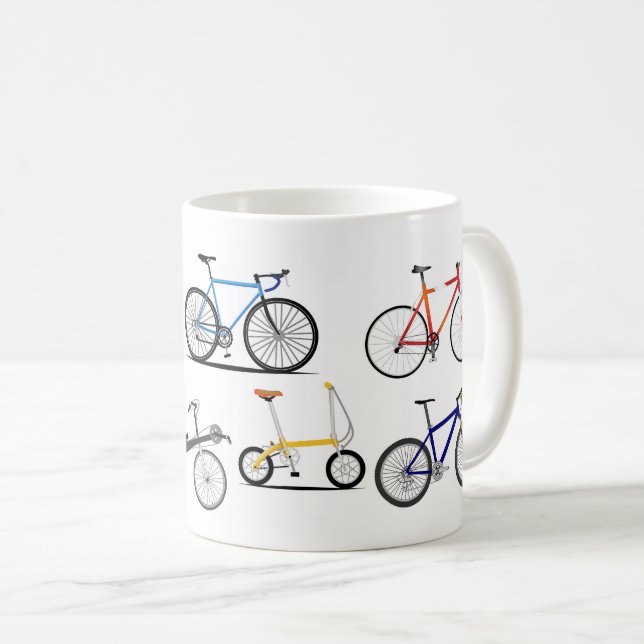 Caneca De Café Various bicycles (Frente Esquerda)
