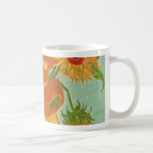 Caneca De Café Vase com doze girassóis, Vincent van Gogh