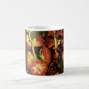Caneca De Café Vase com Hollyhocks por Vincent van Gogh