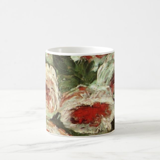 Caneca De Café Vase com Peonies por Vincent van Gogh (Centro)