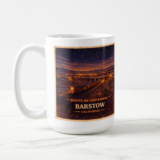 Caneca De Café Vaso Centenário da Noite Estrelada de Mojave (Esquerda)