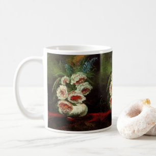 Caneca De Café Vaso com Peônias de Vincent van Gogh