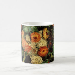 Caneca De Café Vaso com Zinnias e Gerânios, Vincent van Gogh