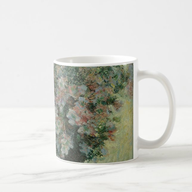Caneca De Café Vaso de Flores por Claude Monet (Direita)