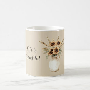 Caneca De Café Vaso de Girassóis