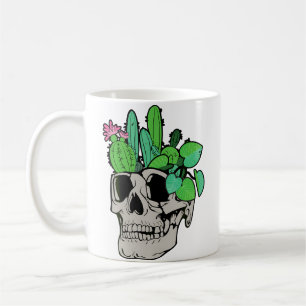 Caneca De Café Vaso de Planta de Caveira Boneca de Jardim Engraç