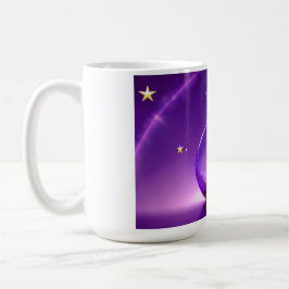 Caneca De Café Vaso Roxo Transparente Com Estrela Tudo Sob Cúpula
