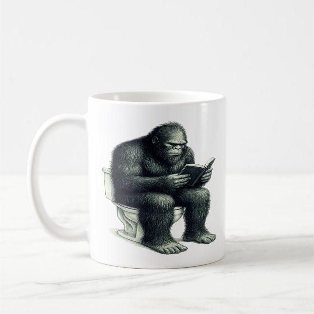 Caneca De Café Vaso Sanitário do Pé Grande (Esquerda)