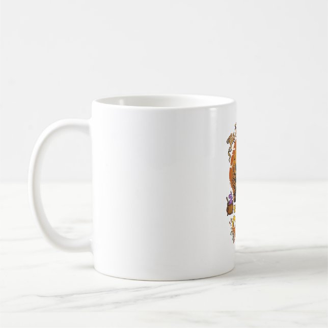 Caneca De Café Vassoura Quebrou Panela Casa Assombrada de Hallowe (Esquerda)