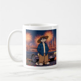 Caneca De Café Vato Lobo no dia 4 de julho