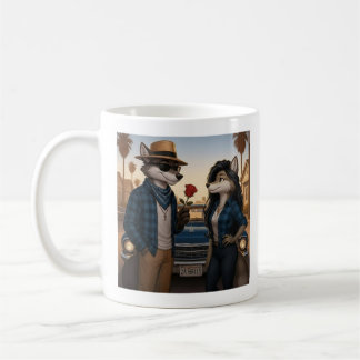 Caneca De Café Vato Lobo "Valentines"