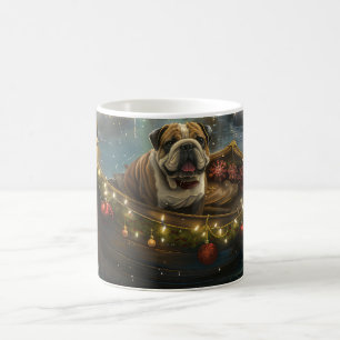 Caneca De Café Vazio Festivo de Buldogue
