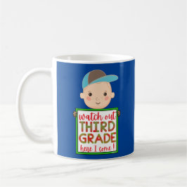 CANECA DE CAFÉ VÊ A TERCEIRA GRADE AQUI EU VOU ENGRAÇADO