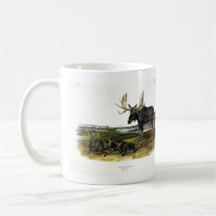 Caneca De Café veado-alce (alces-alces-alces) de Audubon