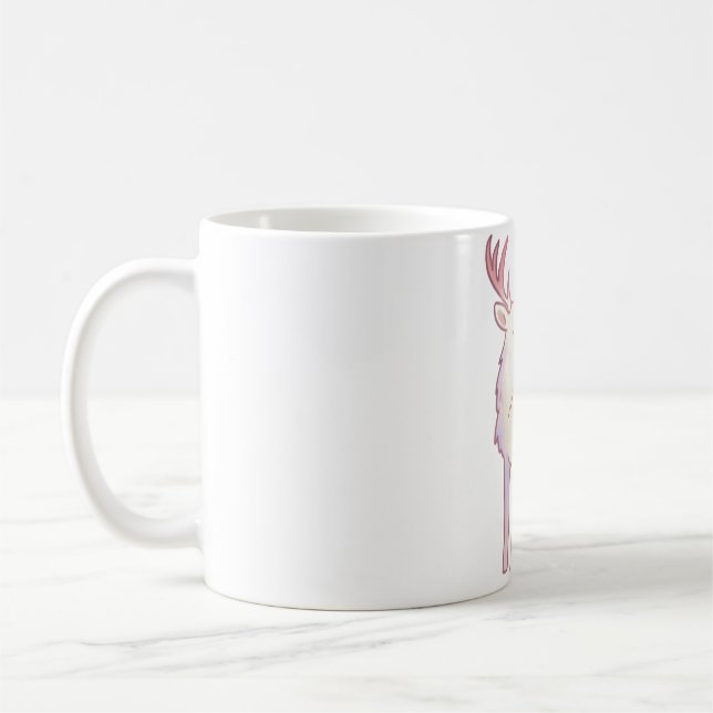 Caneca De Café Veado Whimsso Delight � Bela Arte Animal (Esquerda)