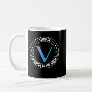 Caneca De Café Vechain Mission To Moon VET Crypto Coin HODL