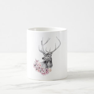 Caneca De Café Vedante de Flor de Aquarela