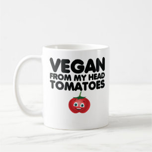 Caneca De Café Vegan De Meus Tomates Cabeças