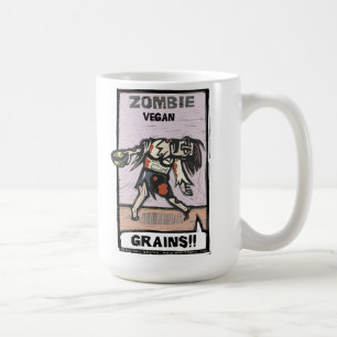 Caneca De Café Vegan do zombi & canalizador do zombi - copo