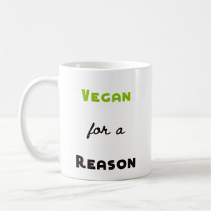 Caneca De Café Vegan para uma razão