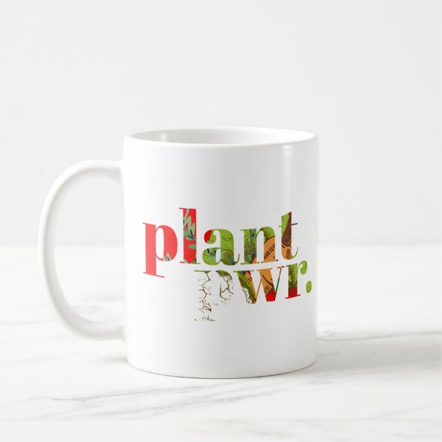 Caneca De Café Vegan Plant Power (Esquerda)