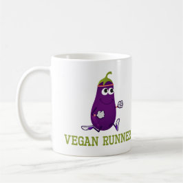 Caneca De Café Vegan Runner EggPlant