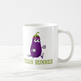 Caneca De Café Vegan Runner EggPlant