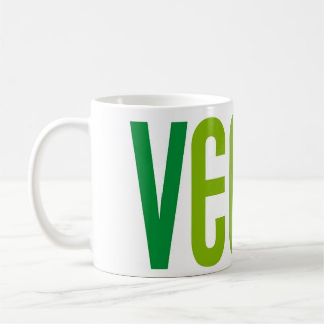Caneca de Café Vegana Verde (Esquerda)