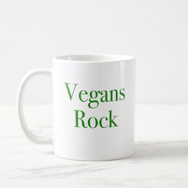 Caneca De Café Vegans Rock (Esquerda)