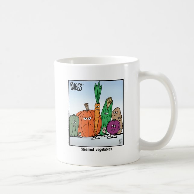 Caneca De Café Vegetais cozinhados clássico dos desenhos animados (Direita)
