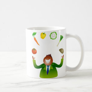 Caneca De Café Vegetais de mnanipulação do homem