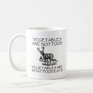 Caneca De Café Vegetais Não Comidas Engraçados Caçando Mug