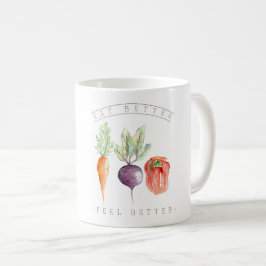 Caneca De Café Veggie Trio | Comer Melhor Sentir Melhor | Biológi