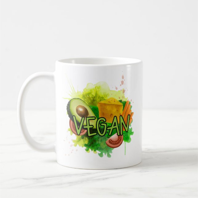 Caneca De Café Veggies Vegan (Esquerda)