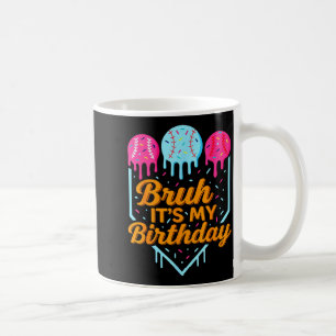 Caneca De Café Véi É Meu Aniversário Funny Sorvete Gotejamento Ba