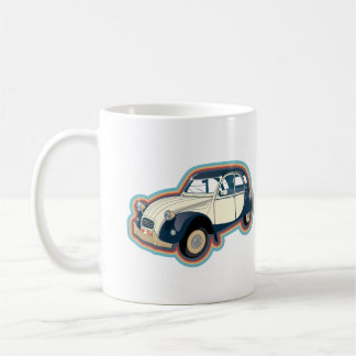 Caneca De Café Veículo clássico francês Oldtimer 2CV