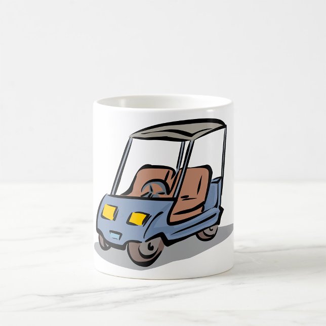 Caneca De Café Veículo Esportivo Divertido de Carrinho de Golfe (Criador carregado)