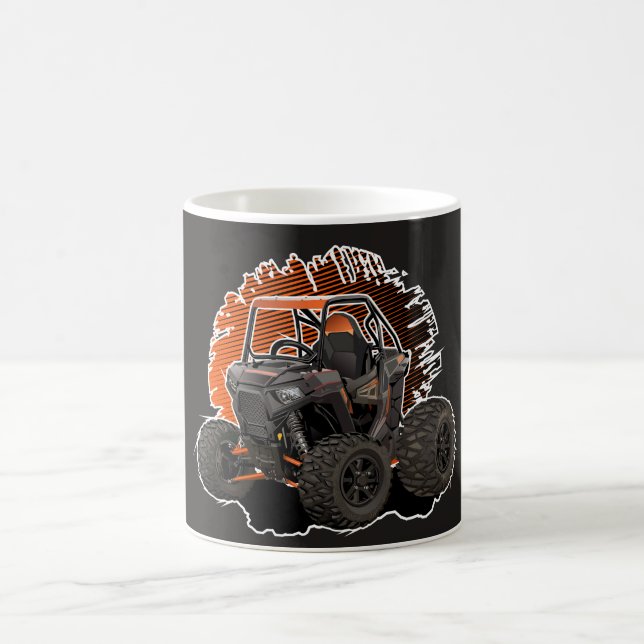 Caneca De Café Veículo off-road UTV de desenho animado (Centro)