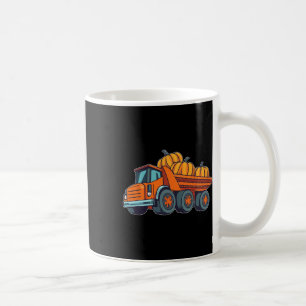 Caneca De Café Veículos De Construção De Caminhões De Halloween