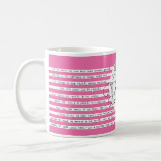 Caneca De Café Veja o que a fé faz - Rosa