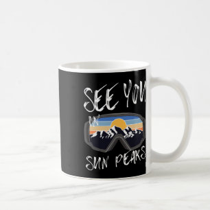 Caneca De Café Vejo Você Em Óculos De Esqui De Picos Sun