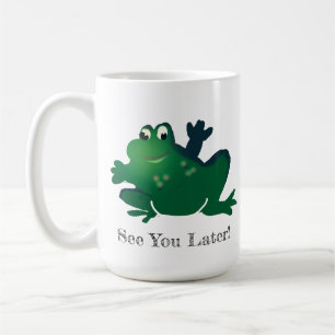 Caneca De Café Vejo Você Mais Tarde Sapo